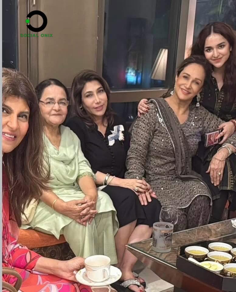 بشریٰ انصاری کی 70 ویں سالگرہ کی تقریبات دوستوں کے ساتھ
