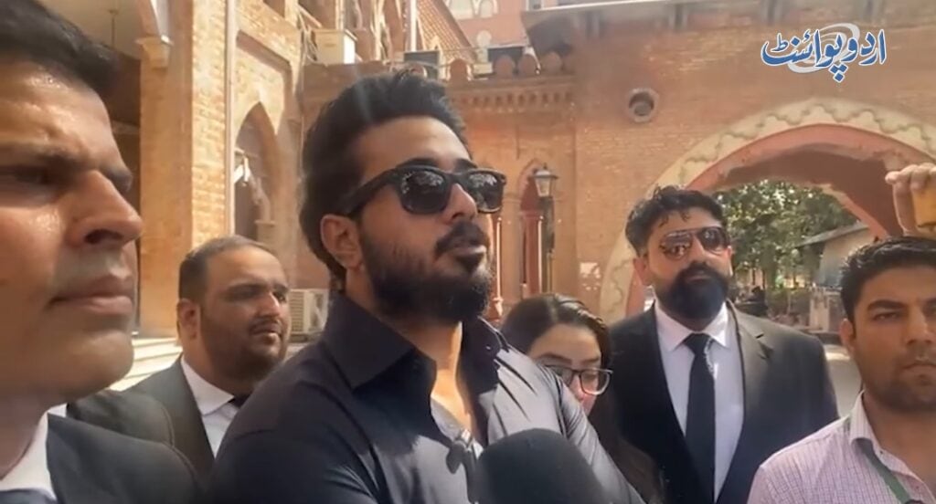 مومنہ اقبال کے شوہر حمزہ حبیب کی پریس کانفرنس