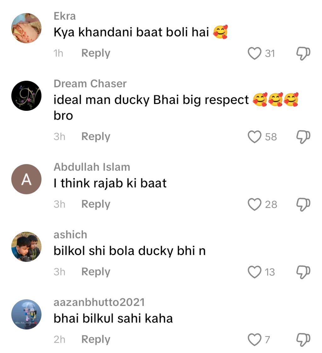 ڈکی نے ان مردوں کو تنقید کا نشانہ بنایا جو بیویوں کو طلاق دیتے ہیں۔