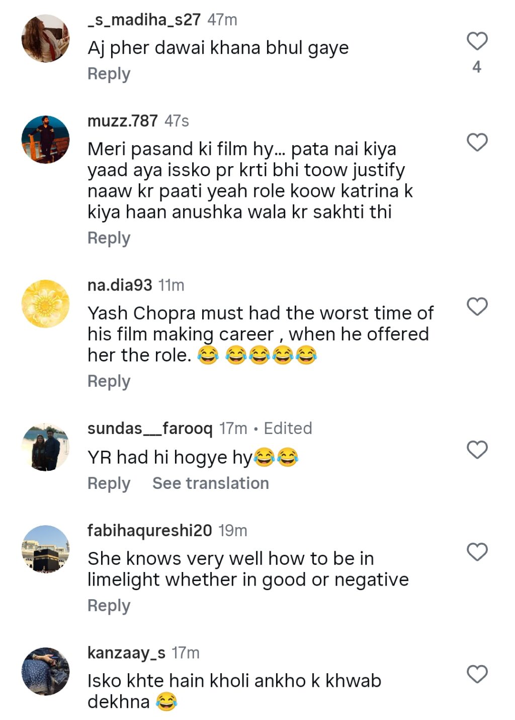 میرا نے انکشاف کیا کہ انہیں SRK کے ساتھ مرکزی کردار کی پیشکش کی گئی تھی۔