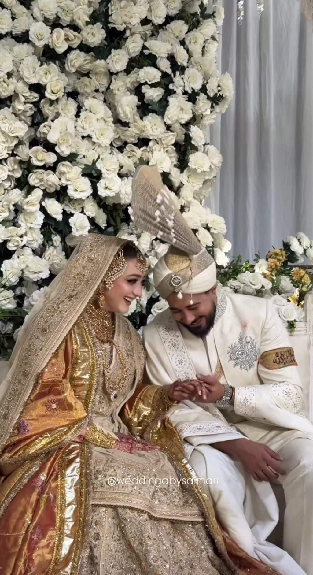 مومنہ اقبال اور حمزہ حبیب کا نکاح فوٹو شوٹ