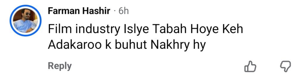 نوجوان اداکاروں کے طنز پر بابرہ شریف کو ملے جلے ردعمل کا سامنا ہے۔