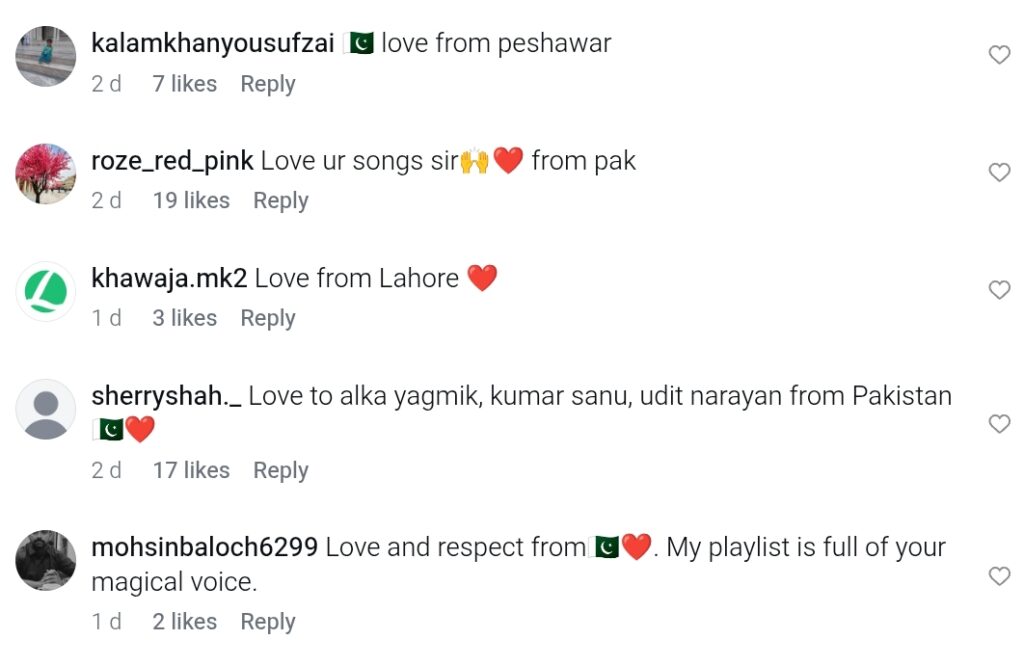 کمار سانو پاکستان میں اپنے فینڈم کے بارے میں