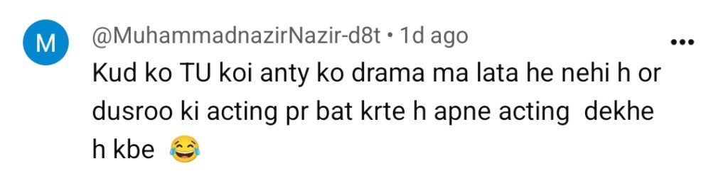 نادیہ خان نے زنجیرائن میں سجل علی کی ڈائیلاگ ڈیلیوری کا مذاق اڑایا نادیہ خان نے زنجیرائن میں سجل علی کی ڈائیلاگ ڈیلیوری کا مذاق اڑایا